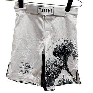 Tatami White and Black Brazilian Jiu Jitsu BJJ Grappling Shorts